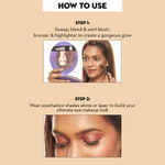 Buy SUGAR Cosmetics Contour De Force Eyes And Face Palette | Pigmented, Long- lasting & Smudgeproof | Includes Blush, Bronzer, Highlighter and 6 Eyeshadow shades - 02 Pink Pro | 20.3 gm - Purplle