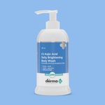 Buy The Derma Co. 1% Kojic Acid Daily Brightening Body Wash with Alpha Arbutin For Dark Spots & Pigmentation - 250ml - Purplle