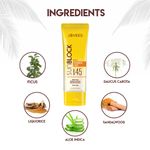 Buy Jovees Herbal Sun Block Sunscreen SPF 45 | For Dry Skin | Lightweight And Water Proof | UVA/UVB Protection, Moisturization | For Women/Men | 50 gm - Purplle