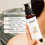 Buy ZEOVEDA Vitamin C Pore Cleansing Face Wash | Acne Face Wash | Oily Skin | Bright, Clear Skin | Face Cleanser for both Men & Women | Parabens & Sulphates Free - 100 ml - Purplle