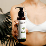 Buy ZEOVEDA Organic Tea Tree Face Wash for Glowing Skin | Reduces Acne | Pore Minimizer & Treats Oily Skin | Bright & Clear Skin - 100 ML - Purplle
