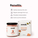 Buy ZEOVEDA Rose Skin Smoothie Facewash with Rose Essential Oil and Shea Butter For Dry Skin gives Glowing & Supple Skin | SLS & Paraben Free for Both Men & Women 150 Gm - Purplle