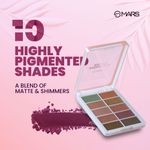 Buy MARS Shimmer and Matte Eyeshadow Palette | 10 Highly Pigmented & Blendable Shades (10 gm) (SHADE-02) - Purplle