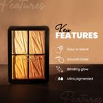 Buy MARS Glowzilla Highlighter Face palette | Ultra Blendable & Long Lasting | Blinding Glow (12 gm) (SHADE-01) - Purplle