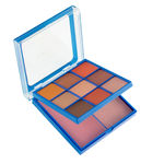 Buy MARS Face and Eye Makeup Kit for Women | 9 Highly Pigmented Eyeshadows with Blusher and Highlighter | Attached Mirror (16 gm) (Multicolor-01) - Purplle