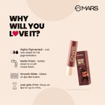 Buy MARS Creamy Matte Lipstick - 09 Bollywood surprise| 3.2g - Purplle