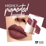 Buy MARS Creamy Matte Long Lasting Lipstick for Women | Creamy Lipstick | Single Swipe Application | Smooth & Light Weight (3.2 gm) (17-Sultry Samba) - Purplle