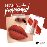 Buy MARS Creamy Matte Long Lasting Lipstick for Women | Creamy Lipstick | Single Swipe Application | Smooth & Light Weight (3.2 gm) (01-Kathak Kween) - Purplle