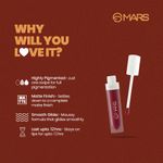 Buy MARS Matte Lip color Lipstick (Dark Teaser)(4.5 ml) - Purplle