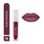 Buy MARS Matte Liquid Lip Color | Long Lasting | Non-Transfer & Waterproof Lipstick for Women (4.5 ml) (18-Plum Passion) - Purplle