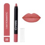 Buy MARS Long Lasting Won't Smudge Won't Budge Lip Crayon with Matte Finish - I am Romantic| 3.5g - Purplle