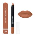 Buy MARS Won't Smudge Won't Budge Crayon Lipstick up to 12 Hours Stay | Matte Finish | Waterproof | Won't Smudge Won't Budge Lip Crayon (3.5 gm) (20-No Boundaries) - Purplle