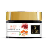 Buy Good Vibes Ubtan De-Tan Glow Day Cream SPF30 | Tan free, Brightening, Depigmentation (100 gm) - Purplle