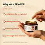 Buy Good Vibes De-Tan Glow Night Cream Ubtan with Power of Serum | Tan free, Brightening, Pigmentation, Skin renewing, Sleep treatment (100 gm) - Purplle