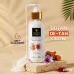Buy Good Vibes Ubtan De Tan Glow Face Wash | Tan Removal, Brightening Cleansing (200 ml) - Purplle