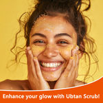 Buy Good Vibes Ubtan De-tan Glow Face Scrub with Power of Serum (100g) - Purplle