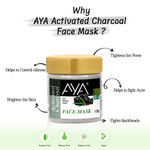 Buy AYA Activated Charcoal Face Mask, 120 gm | No Paraben, No Silicone, No Sulphate - Purplle