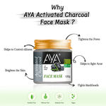 Buy AYA Activated Charcoal Face Mask, 120 gm | No Paraben, No Silicone, No Sulphate - Purplle