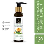 Buy Good Vibes Aloe Vera + Vitamin E Anti - Acne Night Face Lotion| With Hyaluronic Acid | No Parabens, No Sulphates, No Mineral Oil (120 ml) - Purplle
