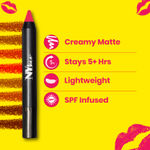 Buy NY Bae Mets Matte Lip Crayon | Creamy Matte Finish | Moisurizing | Satin Texture | Multipurpose Lipstick | Lip & Cheek Crayon | Red, Pink Lipstick | Sexy Second Base 25 (2.8 g) - Purplle