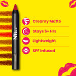 Buy NY Bae Mets Matte Lip Crayon | Creamy Matte Finish | Moisurizing | Satin Texture | Multipurpose Lipstick | Lip & Cheek Crayon | Crowd Pleaser 15 (2.8 gm) - Purplle