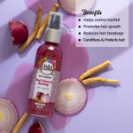 Buy Buds & Berries Anti-Hairfall Hair Serum with Red Onion and Ginseng | Conditions and Reduces Split Ends | No Paraben, No Silicone, No Mineral Oil (100 ml) - Purplle