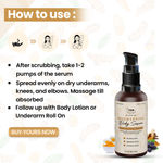 Buy TNW The Natural Wash Brightening Body Serum With Turmeric Powder and Chamomile Extracts | For Underarms, Knees, and Elbows | Brightening | Hydrating 30 ml - Purplle