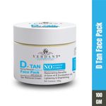 Buy Verdant Natural Care Tan Removal & De Tan Face Pack (100 ml) - Purplle