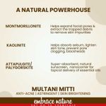 Buy Nature Sure Multani Mitti Face Pack Powder 200g with Rose Water 50ml - 1 Pack - Purplle
