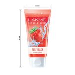 Buy Lakme Blush & Glow Strawberry Freshness Gel Face Wash with Strawberry Extracts, 50 gm - Purplle