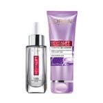 Buy L'Oreal Paris Revitalift Hyaluronic Acid Skincare Routine: Hyaluronic Acid Serum, 15ml + Hyaluronic Acid Hydrating Gel Cleanser, 50ml +A Hyaluronic Acid plumping cream day 15 ml,A HydratedA Skin Combo - Purplle