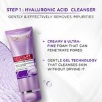 Buy L'Oreal Paris Revitalift Hyaluronic Acid Skincare Routine: Hyaluronic Acid Serum, 15ml + Hyaluronic Acid Hydrating Gel Cleanser, 50ml +A Hyaluronic Acid plumping cream day 15 ml,A HydratedA Skin Combo - Purplle