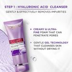 Buy L'Oreal Paris Revitalift Hyaluronic Acid Skincare Routine: Hyaluronic Acid Serum, 15ml + Hyaluronic Acid Hydrating Gel Cleanser, 50ml +A Hyaluronic Acid plumping cream day 15 ml,A HydratedA Skin Combo - Purplle