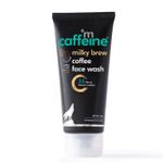 Buy mCaffeine Milky brew Face Wash(75ml) + mCaffeine Naked & Raw Coffee Face Scrub with Walnut for Fresh Glow (75 gm) - Purplle