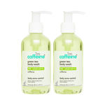 Buy mCaffeine Green tea body wash with BHA Salicylic acid - 1% - Pack of 2 - Purplle