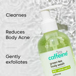 Buy mCaffeine Green tea body wash with BHA Salicylic acid - 1% - Pack of 2 - Purplle