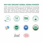 Buy Indus Valley Bio Organic Herbal Henna Powder to Improves Hair Growth & Reduces Dandruff-Pack of 2 100gm+100gm - Purplle
