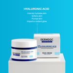 Buy DERMDOC by Purplle 1% Pure Hyaluronic Acid Moisturizing Face Cream (50 gm) | hyaluronic acid moisturizer | hyaluronic acid cream | moisturizer for dry skin | daily use cream for dry skin - Purplle