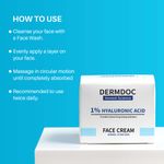 Buy DERMDOC by Purplle 1% Pure Hyaluronic Acid Moisturizing Face Cream (50 gm) | hyaluronic acid moisturizer | hyaluronic acid cream | moisturizer for dry skin | daily use cream for dry skin - Purplle