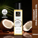 Buy Good Vibes Coconut 100% Pure Cold Pressed Carrier Oil For Hair & Skin | Hair Growth, Anti-Ageing | No Parabens, No Animal Testing (100 ml) - Purplle