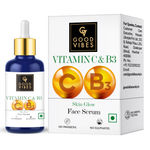 Buy Good Vibes Vitamin C & B3 (Niacinamide) Skin Glow Face Serum | Brightening Anti-Ageing | With Orange | No Parabens No Sulphates No Animal Testing (30 ml) - Purplle