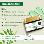 Buy Good Vibes Neem & Tulsi Moisturizing Face Gel | Anti-Acne, Hydrating, Moisturizing | No Parabens, No Sulphates, No Mineral Oil (100 gm) - Purplle