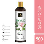 Buy Good Vibes Rose Glow Toner | Lightweight, Brightening| With Honey | No Alcohol, No Sulphates, No Parabens, No Mineral Oil, No Animal Testing (500 ml) - Purplle