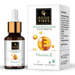Buy Good Vibes Vitamin E De-Pigmentation Skin Serum | UV protection | Antioxidant | With Liquorice | No Parabens, No Sulphates, No Animal Testing (10 ml) - Purplle