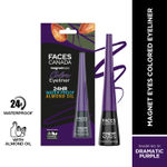 Buy FACES CANADA Magneteyes Color Eyeliner - Dramatic Purple, 4ml | Glossy Finish | 24HR Long-lasting | Waterproof | Smudgeproof | Precise Application | Intense Color Payoff | Almond Extract & Vitamin E - Purplle