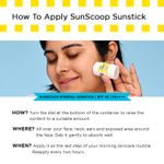 Buy SunScoop Mineral Sunstick | SPF 50 | Safe For Kids (3+ Years) | Enriched With Photostable Ingredients | Silky & Natural Finish | For All Skin Types | No White Cast | Non Comedogenic | Unisex | 15gm - Purplle