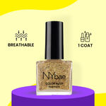 Buy NY Bae Color Rush Nail Paint - Glam Giltter 02 (5 ml) | Chip Resistant | Long Lasting | Quick Dry | Gel Nail Polish - Purplle