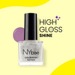 Buy NY Bae Color Rush Nail Paint - Silver Shimmy 33 (5 ml) | Chip Resistant | Long Lasting | Quick Dry | Gel Nail Polish - Purplle