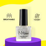 Buy NY Bae Color Rush Nail Paint - Silver Shimmy 33 (5 ml) | Chip Resistant | Long Lasting | Quick Dry | Gel Nail Polish - Purplle