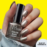 Buy NY Bae Color Rush Nail Paint - Blue Ivy Chrome 32 (5 ml) | Chip Resistant | Long Lasting | Quick Dry | Gel Nail Polish - Purplle